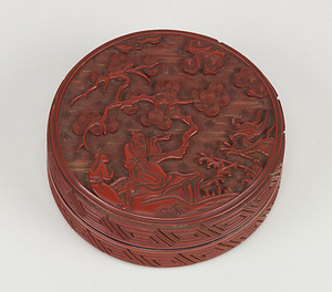 仙人龍堆朱合子