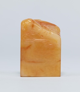 蝙蝠田黄石印材