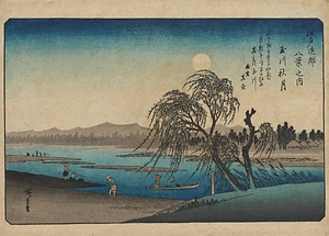 江戸近郊八景之内・玉川秋月