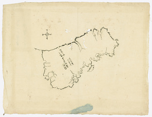 シコタン島図「シコタン一里一寸八厘」