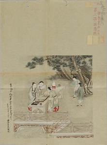 仇英／琴棋書画図