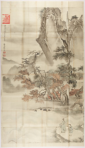光沢／山水図
