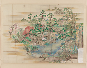 江戸城吹上瀧御茶屋前庭図