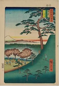 名所江戸百景・目黒元不二