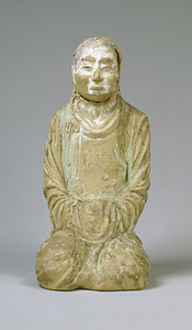 法隆寺塔本塑像（模造）　男子坐像