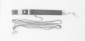 短刀 銘 備州長船藤原忠光 文明十二二年二月日 附赤木柄腰刀