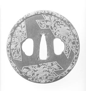 丸形象嵌鉄鐔