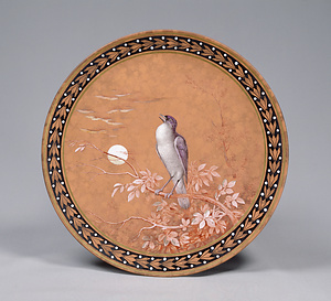 色絵鳥図皿