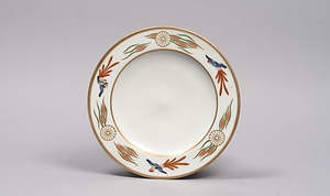 色絵金彩有職文菓子皿