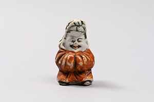 色絵人物形水滴