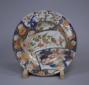 色絵花鳥図大皿