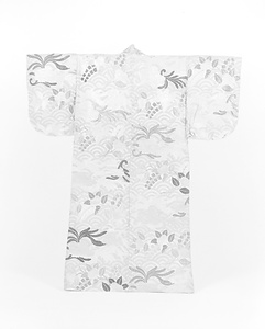 唐織 白地青海波海松貝橘模様