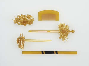 鼈甲製婚礼用髪飾