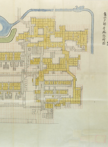 旧水戸邸御守殿向惣絵図