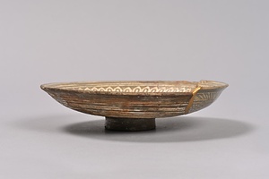 粉青印花連珠文皿