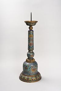 七宝唐花文燭台