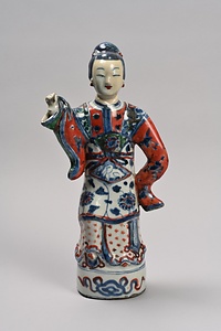 五彩人物水注