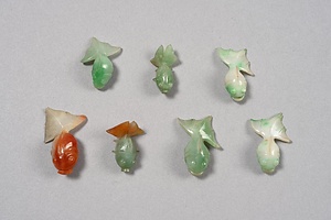 翡翠金魚形扇墜