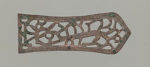 銀製鳳凰･龍文透彫帯金具