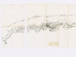 北海道測量図福山城付近図