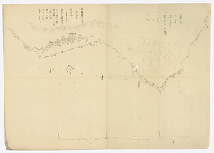 北海道福山付近図「一里四寸三分二厘縮図」