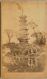 中国風俗写真　上海蘇州竜化塔