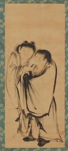 松渓／寒山捨得図