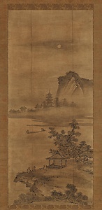 祥啓　張良山水図（模本）