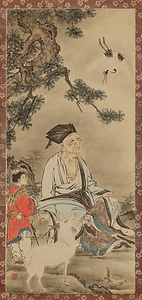 牧松／寿星図