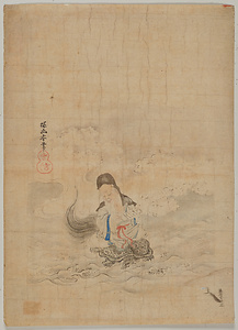 探幽／乗亀寿老図