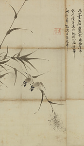 牧渓／芦翡翆図