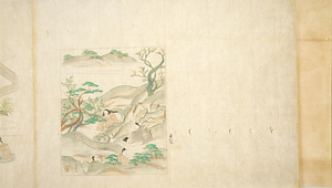 伊勢物語図色紙（模本）