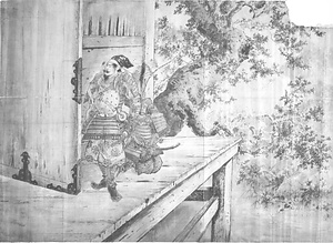 如意輪堂に於ける小楠公図