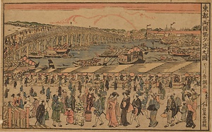東都両國橋夕凉之圖