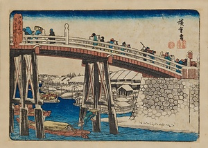 江都名所・日本橋雪の朝