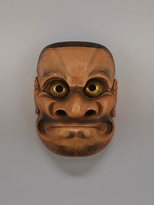 能面　長霊癋見