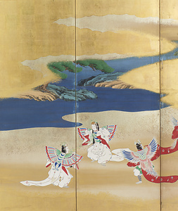 舞楽図屏風