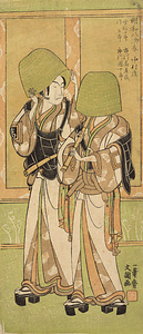 二代目市川高麗蔵の曽我十郎と五代目市川団十郎の曽我五郎