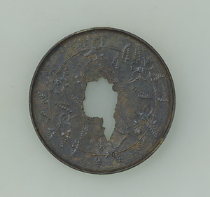 山吹双鳥鏡残欠