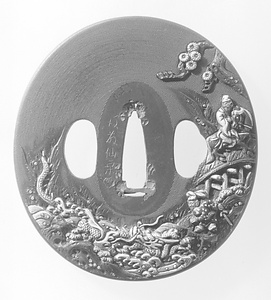 黄石公張良図鐔