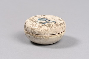 染付餅つき文香合