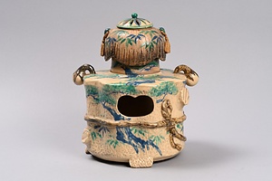 色絵松竹文丁字風炉