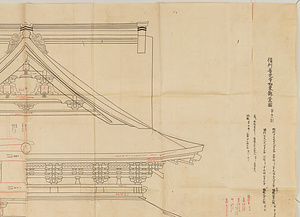 信州善光寺如来堂地割指図