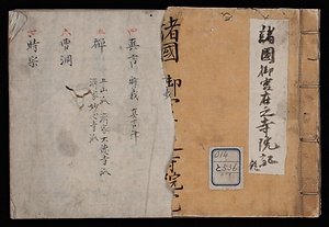 諸国御宮在之寺院記