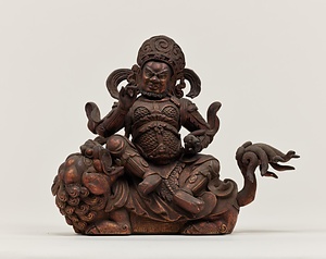 毘沙門天騎獅像