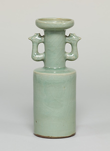 青磁鳳凰耳瓶