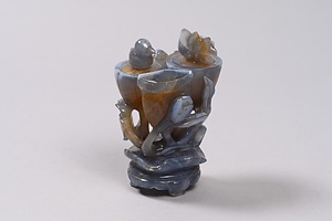 蓮花形瑪瑙水丞