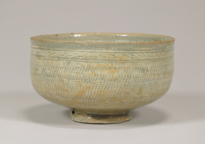 粉青印花連珠文鉢