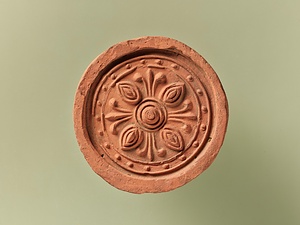 珠文帯四弁文巴瓦