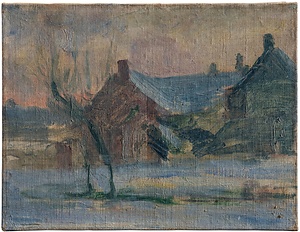 パリー郊外（雪景）